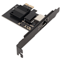 Miniatyrbild 3 av 10: PCIe Nätverkskort 10/100/1000/2500Mbps Guldpläterad Pin Aluminiumlegering Gigabit Ethernet-kort för Stationär Speldator Server