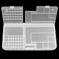 Miniatyrbild 7 av 8: Skruvorganisatör Vit Transparent Rektangulär Stark PP Låsdesign Hårdvaruorganisatör för Reparationsverktyg Komponent Transparent Låda