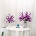 Miniatyrbillede 3 af 7: 6 Stk Efterår Faux Blomster Falske Babys Breath Blomst Bulk Kunstig Gypsophila Buket Silke Blomsterarrangementer Centerpieces for Home Køkken Soveværelse Purple