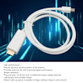 Miniatyrbild 3 av 8: Mini DisplayPort till HD Multimedia Interface Adapter Professionell Hane till Hane Mini DisplayPort Adapterkabel för Monitor Projektor Vit 1m/3.3ft