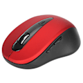Miniatyrbild 1 av 9: Trådlös Mus Långt Överföringsavstånd Mini Fyrvägs Scrollhjul Optisk Mus för Notebook Tablet PC (Röd)