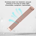 Miniatyrbild 8 av 8: 20mm Metallnät Klockarmband Rostfritt Stål Snabbkoppling Generell Klockrem för Galaxy Watch för Vivoactive HR för Amazfit GTS 2 Mini Roséguld