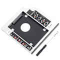 Miniatyrbild 2 av 3: 9,5 mm Aluminium SATA HDD SSD-kabinett Hårddiskfack Caddy Optisk DVD-adapter för Laptop