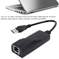 Miniatyrbild 5 av 7: RJ45 Ethernet Nätverks LAN Adapter Snabb Datortillbehör för PC USB 3.0 till 10/100/1000 Mbps