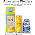 Miniatyrbillede 5 af 7: Drink Organizer til køleskab - [Stabilize-Speed ​​Damper] Automatisk Pusher Glide Soda Drik Dispenser Beverage Organizer til køleskab 14.96"D,