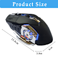 Miniatyrbild 5 av 5: 2.4GHz Trådlös Mus Ergonomisk Uppladdningsbar Tyst Mus för Vista/Win7/8/10 /Mac/OS X/Windows XP Svart