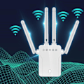 Miniatyrbild 7 av 8: M 95B Trådlös Repeater för Hemmakontor 300m Signalförstärkare Extender 4 Antenn Router WiFi Förstärkare 100‑240V