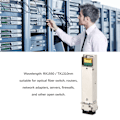 Miniatyrbild 7 av 8: 1.25G SFP Transceiver LC Singlemodefiber 1.25Gbps RX1550 TX1310nm 40km Stöd DDM SFP Optisk Modul för Switch Router