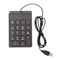 Miniatyrbild 2 av 8: Trådbunden Numrerisk Tangentbord 18 Tangenter Ergonomisk USB Plug and Play Tyst Skrivande Mini Numerisk Tangentbord för PC Laptop Skrivbord 1 Styck