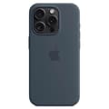 Silicone Case for iPhone 15 Pro, MagSafe Compatible Dark blue