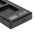 Miniatyrbild 1 av 7: A‑1 Batteri med LCD Dubbla Fack Laddare för Arlo Pro/Pro 2 VMA4400 2440mAh
