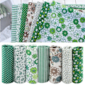 Miniatyrbillede 7 af 8: 7 stk. 50*50 cm bomuldsstof DIY assorterede firkanter forskåret sengetøjssæt kvarterbundt 2#