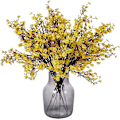 Miniatyrbillede 1 af 8: 6 Stk Efterår Faux Blomster Falske Babys Breath Blomst Bulk Kunstig Gypsophila Buket Silke Blomsterarrangementer Centerpieces for Home Køkken Soveværelse Yellow