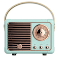 Miniatyrbild 1 av 6: Bärbar Bluetooth-högtalare, Klassisk design möter modern funktionalitet, Bluetooth 5.0 säkerställer stabil anslutning & multifunktionellt stöd, Perfekt