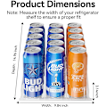 Miniatyrbild 2 av 7: Organizer för kylskåp - [Stabilize-Speed ​​Damper] Automatisk Pusher Glide Soda Dryckesburk Dispenser Beverage Organizer för kylskåp 14,96"D,