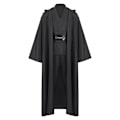 Miniatyrbilde 3 av 7: Mub- Obi-Wan Kenobi Cosplay Kostyme av Høy Kvalitet - Svart Jedi Robe Lightsaber Duel Svart - Perfekt Black 3 XL