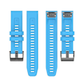 Miniatyrbild 5 av 5: Silikonarmband 26mm för Garmin Fenix 7x/6x/5x Klocka Rem Loop Armband - Perfekt Blue