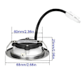 Miniatyrbilde 3 av 5: 2-Pakke Kjøkkenvifte Lys 1.5W 230V 68mm Kjøkkenhette Lys Komfyrhette Lampe Røykventil Extr-Perfet
