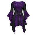 Pikkukuva 4 / 4: Retro keskiaikainen goottilainen pitsimekko naisille - Perfet purple XL