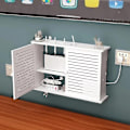 Miniatyrbild 1 av 5: Trådlös Wifi Router Förvaringslåda Trälåda Kabel Strömförsörjning Plus Trådhållare Väggmonterad Plugg-ykc-Perfet