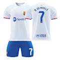 Miniatyrbillede 1 af 3: 23-24 FC Barcelona udebanetrøje Pedride Jong fodboldkamp no kneepad L# no socks
