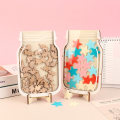 Pikkukuva 3 / 8: 1PC Star Reward Jar Children Reward System Puinen levy Colorfu värikkäät tähdet- Perfet colorful stars ONESIZE