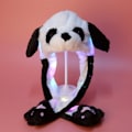 Pikkukuva 1 / 7: Pehmeä lämmin pupuhattu LED-valolla, hyppyhattu - Perfekt Luminous Panda Hat
