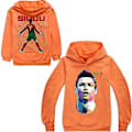 Miniatyrbild 1 av 3: Cristiano Ronaldo Hoodie VM-tröja Nr 7 Julgåvor Fotbollsstjärna Hoodie Flickor Pojkar Huvtröja Pullover Toppar Barn Tonåringar - Perfekt Orange 7-8years