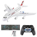 Pikkukuva 1 / 5: Airbus A380 Rc Lentokone Boeing 747 Rc Lentokone Kaukosäädin Lentokone 2.4g Kiinteäsiipinen Lentokone Malli Rc Lentokone lelut Lapsille Pojille - Perfet