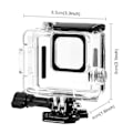 Miniatyrbillede 3 af 4: Kompatibel med GoPro HERO 4K 2024 PULUZ 60m / 196ft Vandtæt Beskyttelseshus med Spænde, Basisbeslag & Skrue (Transparent)-Perfekt