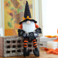 Miniatyrbillede 6 af 6: Halloween tryllekunstnerdukke med høj hat Julemand ansigtsløs gammel mand - Perfet A
