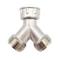 Vaskemaskine messing Y-stykke, 3/4 fordeler, 2-vejs slangeforbindelse 3/4 - Perfekt