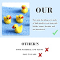 Miniatyrbilde 6 av 10: 100/200 stk Mini Rubber Ducks Miniature Resin Ducks Gul Tiny D- Perfet 100pcs yellow 100pcs