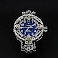 Miniatyrbillede 1 af 5: Gave til Halloween Mænds Skalle Ur Harpiks Elektronisk Rem Guld Urtav Legering Ure Armbåndsur Ny-Perfekt A