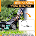 Miniatyrbilde 4 av 5: GC00036 Skyvekabel Passer Kompatibel med John Deere 21 tommer Gressklipper JS60 JS60H JS61 JS63-Perfekt
