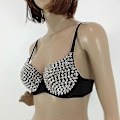 Miniatyrbillede 2 af 3: Dame Steampunk BH med Spikes og Nitter til Fest, Club, Rave - Perfekt Silver 70B