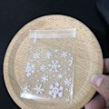 Miniatyrbild 6 av 6: 200 stycken Snowflake självhäftande självförslutande påse Snowflake Cr - Perfet
