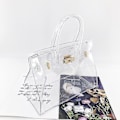 Miniatyrbild 3 av 4: Mode Chiffon PVC Handväska Kvinnor Transparent Plastväska för Arbetsplatsen Vattentät Klar Handväska - Perfekt
