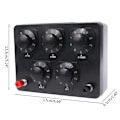 Miniatyrbild 2 av 9: Resistance Box Justerbar Lab Roterande Resistor Substitution Box 0 till 9999,9 Ohm- Perfet