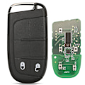 Miniatyrbillede 1 af 5: Smart Fjernbetjening Nøgle 433MHz 4A Nøglefri til Jeep Renegade Compass C-CUV Trailhawk SIP22 M3N-40821302 68250335AB-Perfekt 2 Buttons