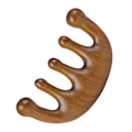 Pikkukuva 2 / 10: Pää Meridian Hierontakampa Gua Sha 5 Wide Tooth Comb Akupunktio santelipuukampa kaapiva päänahan hierontalaite - Perfet