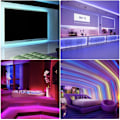 Pikkukuva 4 / 4: 15 m LED-nauhavalot RGB-valosilmukalla - Täydellinen multicolor