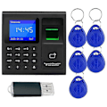Miniatyrbillede 1 af 5: Fingerprints Time Attendance Machine med RFID og PIN til medarbejderens tidskort - Perfekt