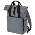 Miniatyrbilde 2 av 2: Bagbase Roll Top Resirkulert Twin Handle Laptop Ryggsekk - Perfet Grey Marl One Size