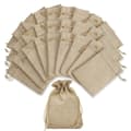 24-pack presentpåsar, jutepåsar, liten storlek 7 x 9 cm, jutepåsar, tygpåsar, små linneväskor, jutepåsar för smycken, bröllop, julfester-Perfet