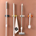 Miniatyrbillede 2 af 10: 4 STK Vægmonteret Køkken Opbevaring Moppe Organizer Holder Clipkrog - Perfet 4PCS