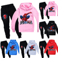 Miniatyrbilde 4 av 4: Barn Gutter Spiderman Hette Genser Bukser 2stk Sett Halloween - Perfet pink 150cm