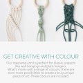 Miniatyrbillede 5 af 6: Farver Macrame Garn, Macrame Reb 3mm X 100m Natural Macrame Co - Perfet