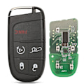 Pikkukuva 1 / 5: Älykäs kaukosäädinavaimen 433MHz 4A Avaimeton Jeep Renegade Compass C-CUV Trailhawk SIP22 M3N-40821302 68250335AB-Perfet 5 Buttons