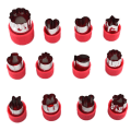 Miniatyrbild 1 av 5: 12 st Rostfritt stål Cookies Frukt ter Form Grönsak- Perfet Red